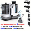 Macchina per la pulizia di macchie di tappeti e rivestimenti portatile multiuso, potente aspirazione da 22500Pa, macchina per la pulizia di tessuti con doppio serbatoio dell'acqua, smacchiatore non chimico per tappeti, animali domestici, sedili auto, diva