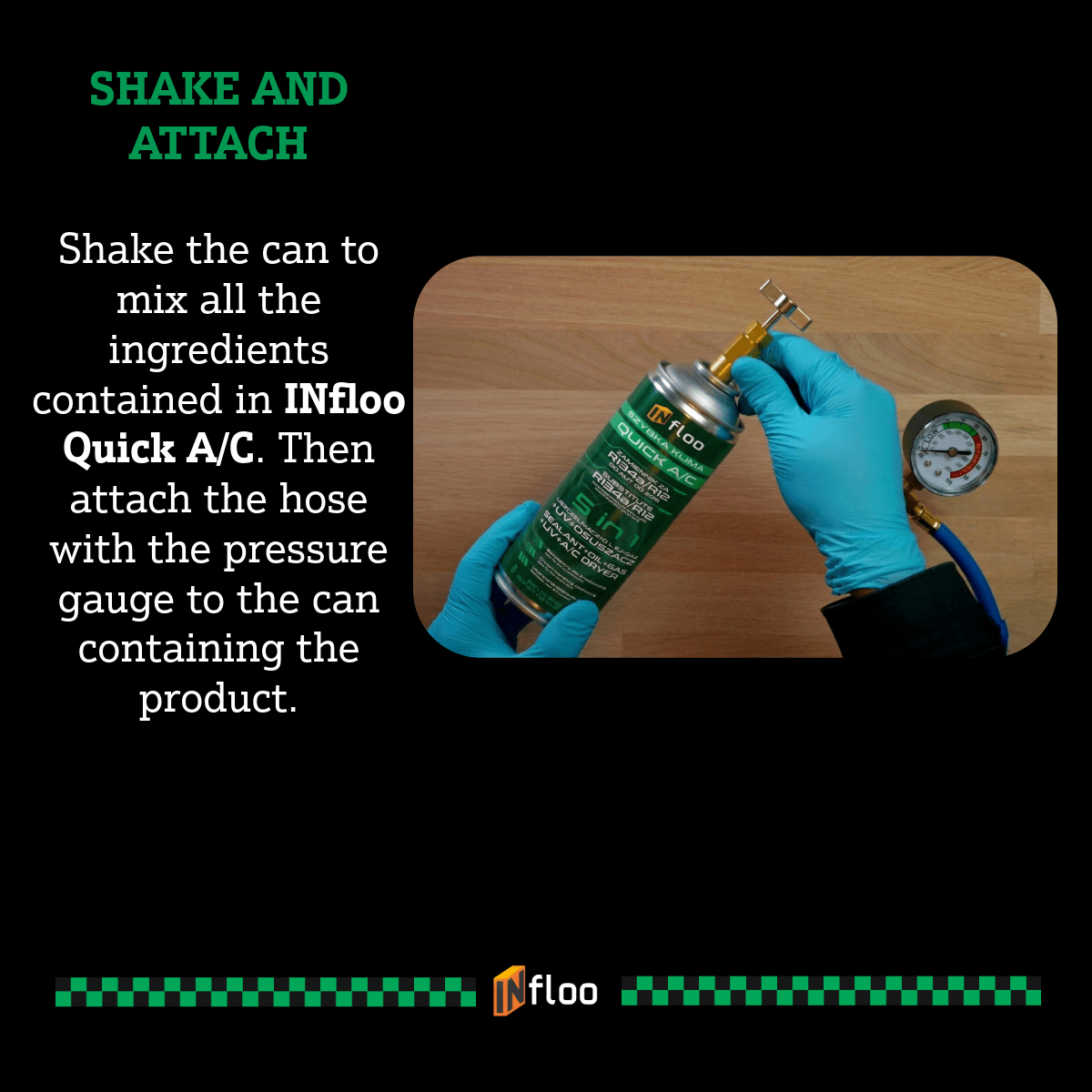 Infloo Set 5X QUICK A/C R1234Yf 5W1 Gas UV Sealer Asciugatore Refrigerante per Auto dal 2017 Anno Auto-Rifornimento Sistema di Aria Condizionata Raffreddamento Rapido, Rimozione dell'Umidità e Sigillatura del Sistema in un Pacchetto