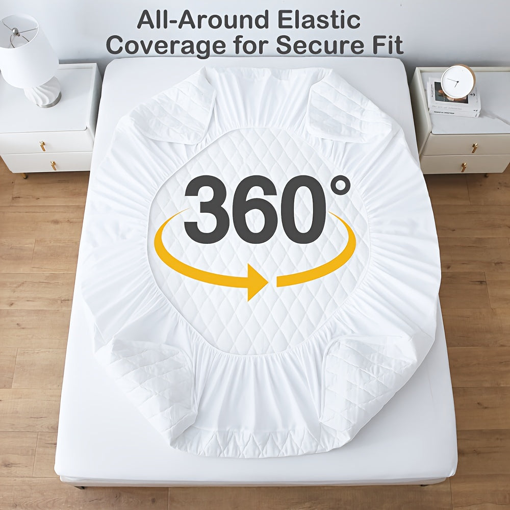 1pz Coprimaterasso Imbottito Spesso e Impermeabile - Coprimaterasso Ultra Morbido e Confortevole, Adatto per Camere da Letto, Dormitori, Decorazioni per la Stanza, Camere degli Ospiti e Hotel (Esclusi i Federe)