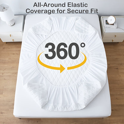 1pz Coprimaterasso Imbottito Spesso e Impermeabile - Coprimaterasso Ultra Morbido e Confortevole, Adatto per Camere da Letto, Dormitori, Decorazioni per la Stanza, Camere degli Ospiti e Hotel (Esclusi i Federe)