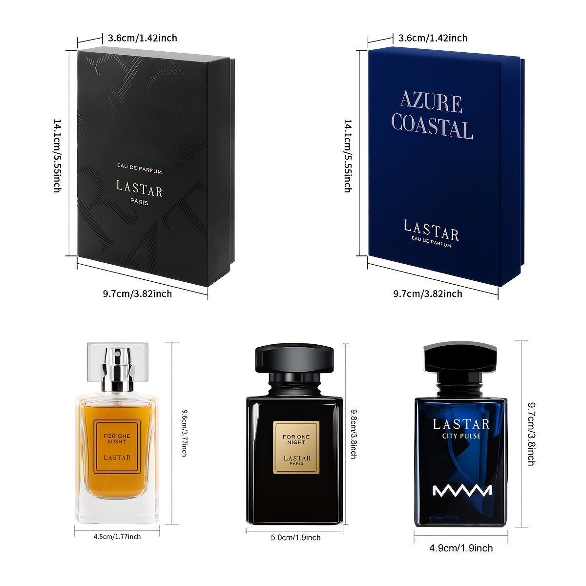 [Profumo di una Settimana] Confezione Regalo di Colonia da Uomo, 1 Flacone, 55ML/50ML, Fragranza di Sandalo e Muschio, Copre l'Odore Corporeo, Contrasta Diversi Sensi dell'Odore per una Settimana, Fai Sentire Romantico, Sorprendente e Affascinante, Natale