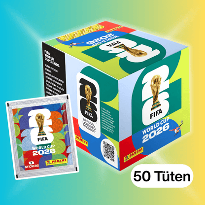 Espositore adesivi Panini FIFA Mondiali 2026 – Confezione da 50 con un totale di 350 adesivi