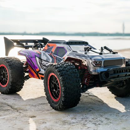 Macchinine telecomandate in scala 1:16 | Motori a spazzola/brushless, telecomando 2.4GHz, batterie, adatte ad e ragazzi, veicoli fuoristrada, rosso, viola, colori misti, materiale plastico, ricarica USB