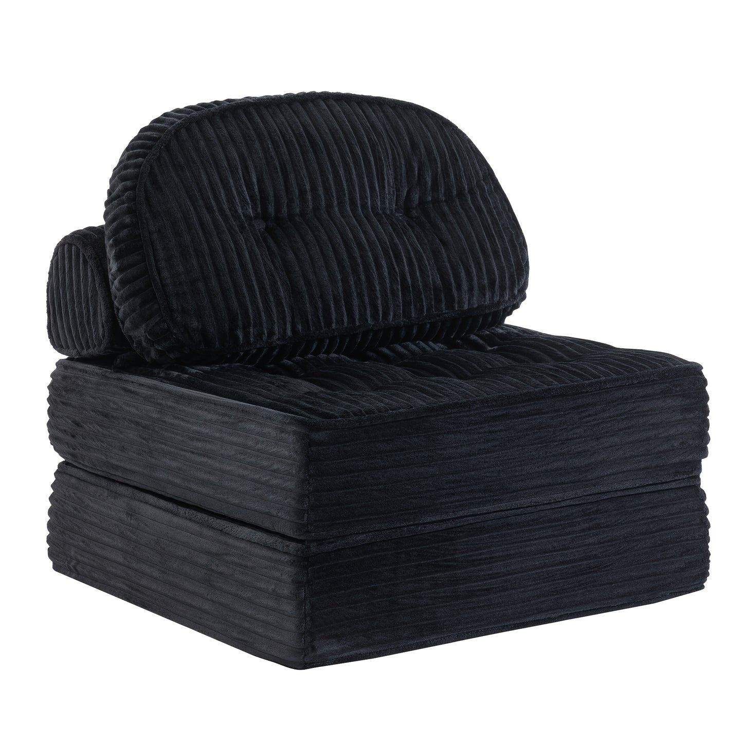 Divano Letto Pieghevole Pop Up, Disponibile in Configurazioni Singola o Doppia. Divano Letto Multifunzionale in Velluto a Coste, Ideale per Appartamenti Compatti, Balconi e Dormitori Studenteschi. Non Richiede Montaggio