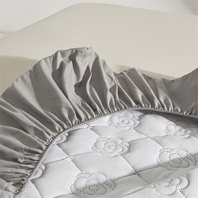 1 Protezione Materasso Impermeabile Comfort, Morbida e Traspirante con Tecnologia Soundwave, Lenzuolo con Angoli Impermeabile, Coprimaterasso Tinta Unita Silenzioso, Adatto per Appartamenti, Camere da Letto, Hotel, Stanze per Ospiti e Dormitori Studentesc