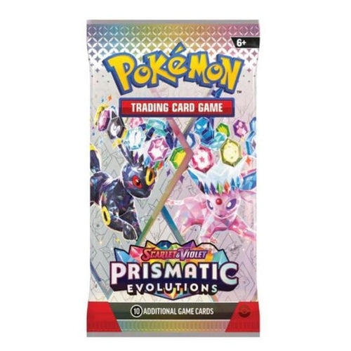 Prismatic Evolutions 1X Booster INGLESE | Evoli Evolutions Speciale | 10 Carte Incluse 1 Carta Codice