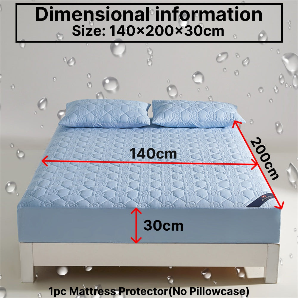 1 Protezione Materasso Impermeabile Comfort, Morbida e Traspirante con Tecnologia Soundwave, Lenzuolo con Angoli Impermeabile, Coprimaterasso Tinta Unita Silenzioso, Adatto per Appartamenti, Camere da Letto, Hotel, Stanze per Ospiti e Dormitori Studentesc