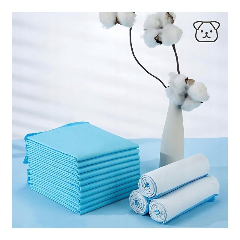 100 Pezzi Salviette Igieniche, Misura 40x60, Perfette per il Cambio del Pannolino, Cura di Anziani e Animali Domestici, Assorbenti, Alta Assorbenza, Protezione a 5 Strati, Morbide, Antigoccia, Sicure e Comode Salviette Monouso per Uso Quotidiano a Casa e