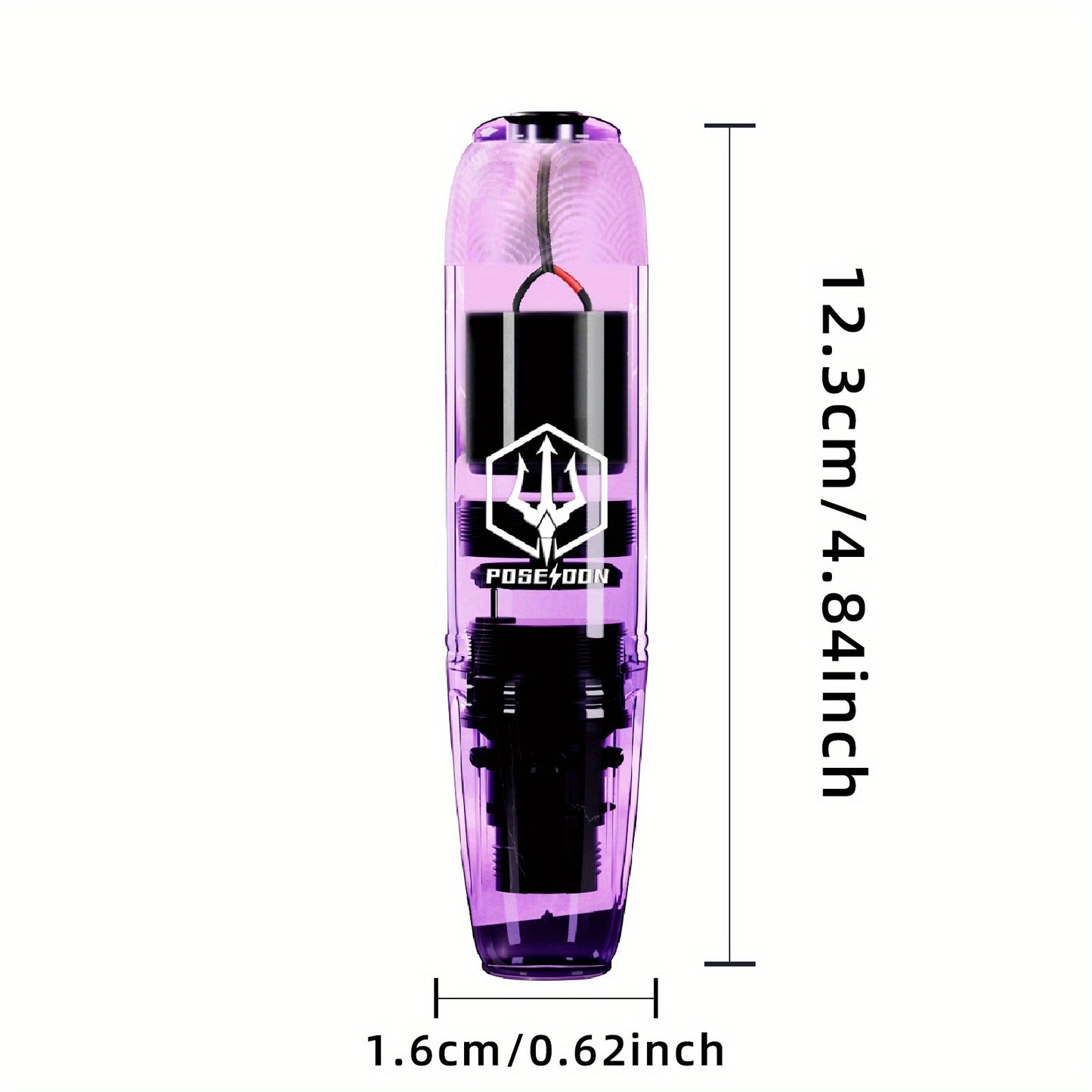 POSEIDON Kit Completo Macchina per Tatuaggi Rotativa con Display Digitale & Batteria da 1200mAh - Pistola per Tatuaggi Wireless Senza Fili con 20 Aghi & Cartucce Kit Completo per Tatuaggi 11 Colori Inchiostri per Tatuaggi Forniture per Tatuaggi per Princi