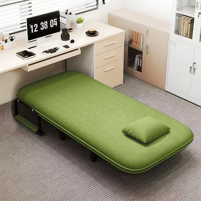 Fabulcozy Sedia da Ufficio Divano - Stile Moderno, Schienale Regolabile a 5 Livelli, con Poggiatesta e Cuscino Confortevole, Adatto per Lounge/Ufficio, Nero Grigio Marrone Verde Giallo Blu Marrone