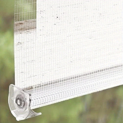 2 pezzi, Tende Doppie, Tende a Rullo Ombreggianti Doppie, Senza Foratura con Fissaggio a Morsetto, Trasparenti, Oscuranti, Regolazione della Luce, Decorazione Domestica, Tende per Camera da Letto Cucina Bagno Soggiorno, Facili da Pulire