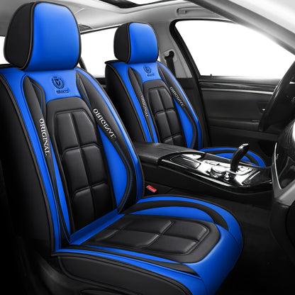 Set da 2 coprisedili per auto in pelle PU, protezioni ergonomiche universali per la maggior parte delle auto moderne europee