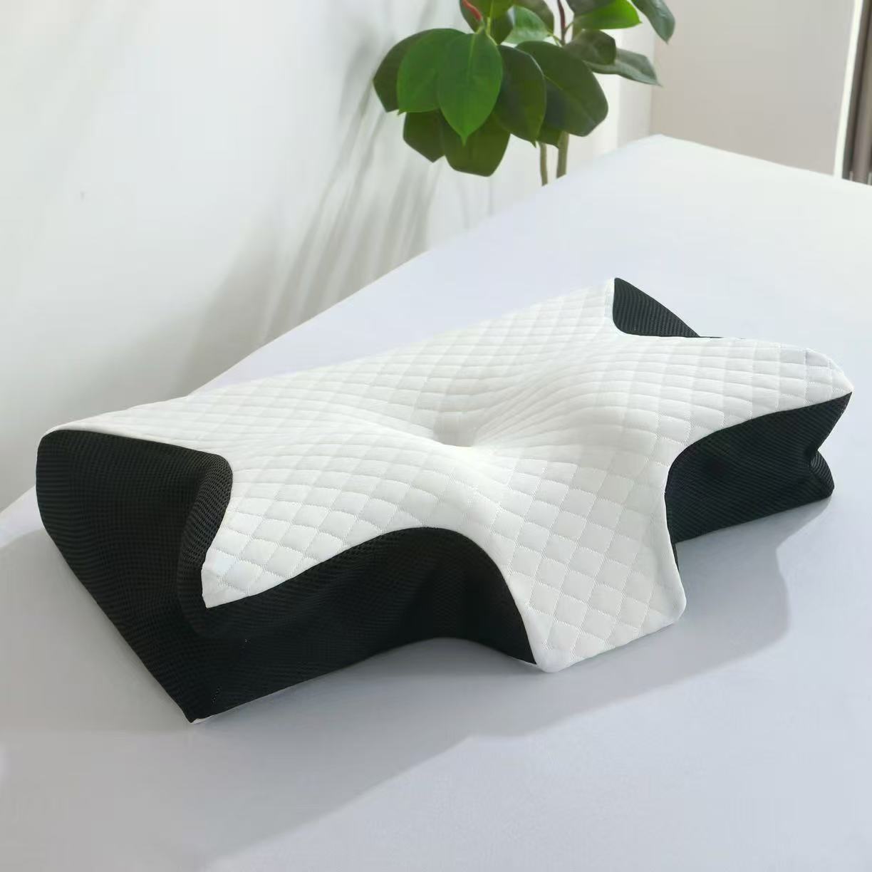 1 cuscino cervicale in spugna memory comfort per camper, ideale per chi dorme sul fianco. Allevia la pressione sul collo, con cerniera, rimovibile e lavabile, rilassa le spalle, solido, regalo perfetto per Natale e Capodanno.