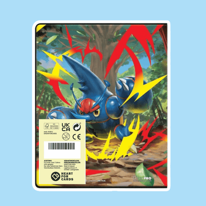 Pokémon ME02 – Portafoglio a 4 Tasche – Raccoglitore Ufficiale per la Conservazione delle Carte Pokémon, Perfetto per Collezionisti e Giocatori