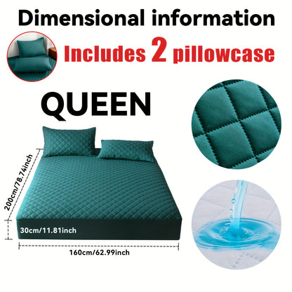 Set di lenzuola con angoli multicolore da 2/3 pezzi, protezione per materasso con lenzuolo con angoli, set completo antiscivolo, ideale per hotel, casa, camera degli ospiti, camera da letto, copertura completa