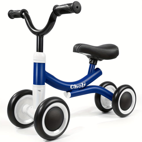Bicicletta senza pedali per bambini e bambine - Robusto telaio in lega e grande ruota posteriore, bicicletta da allenamento leggera con ruota antiscivolo simile a un pneumatico ammortizzato (senza freni) - Prima bicicletta da equilibrio per interni/estern
