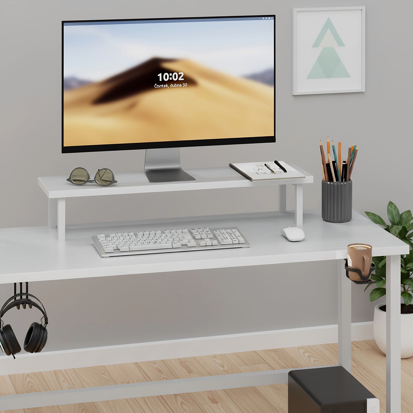 Scrivania da gaming a L con luce LED e presa di corrente - Scrivania da gamer, scrivania per computer reversibile da 59/67 pollici con ripiani portaoggetti e cassetto e borsa, tavolo da gioco angolare con supporto per monitor, ufficio domestico, regali pe