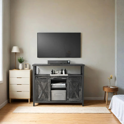 Armadio contenitore, credenza, mobile da cucina con due ante scorrevoli, dimensioni 33 x 100 x 80 cm, ripiani regolabili, stile rustico, adatto per cucine.