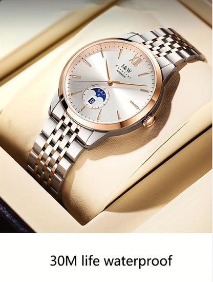 I&W Carnival High-End Brand Orologio Meccanico da Uomo in Acciaio Inossidabile con Mirino in Sapphire, Orologio Sportivo alla Moda da Uomo, Regali per le Vacanze, Senza Batteria