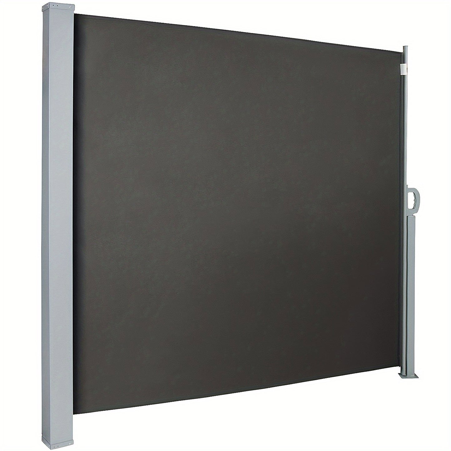 Tenda Laterale Parasole, 160X300Cm/180X300Cm/200X300Cm Protezione Solare, Schermo Privacy, Protezione Vento, per Balcone, Terrazza, Giardino, Grigio/Grigio Scuro