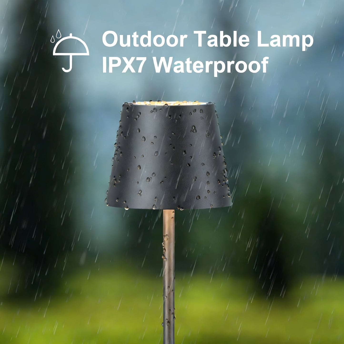 Set da 2/4 Lampade da Tavolo LED Senza Fili, 4000Mah Ricaricabile Luce Notturna Touch IPX7 Wireless Design Minimalista Per/Ristorante/Camera da Letto/Esterno