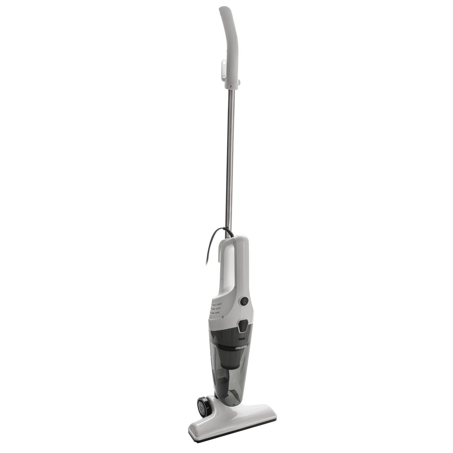 Aspirapolvere verticale senza sacco 800W 17 kPa Filtro EPA 11 Contenitore per polvere trasparente 0.6L Tubo metallico robusto Manico staccabile Cavo lungo da 7 metri Include spazzola per pavimenti duri e bocchetta a spina di pesce per una pulizia precisa