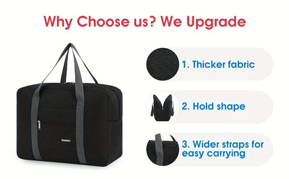 Borsa da Viaggio Sotto-Sedile per Uomini e Donne - Leggera e Compatibile con Aerei/Gate, con Tracolla Regolabile, Cuciture Rinforzate e Multi-Scomparto - Capiente e Resistente, Ideale per Viaggi, Weekend e Idea Regalo 2025