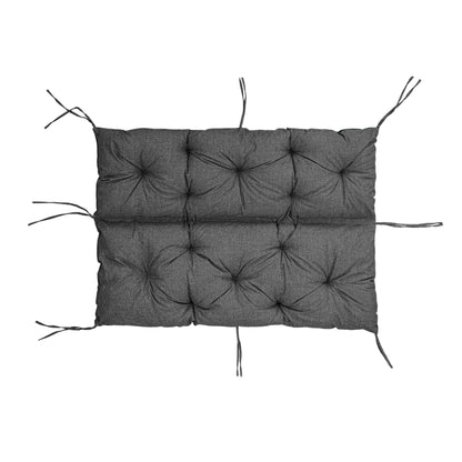 Cuscino per schienale di panca da giardino, per 1/2/3 persone, rivestimento imbottito con cinghie, per interni/esterni, cuscino per panca V2