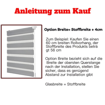1pz Tenda a Rullo Bianca Senza Foratura con Controlli Catena e Serrura di Sicurezza, Protezione Privacy Facile da Pulire Opzioni Larghezz - 4cm = Ampie della Stoffa
