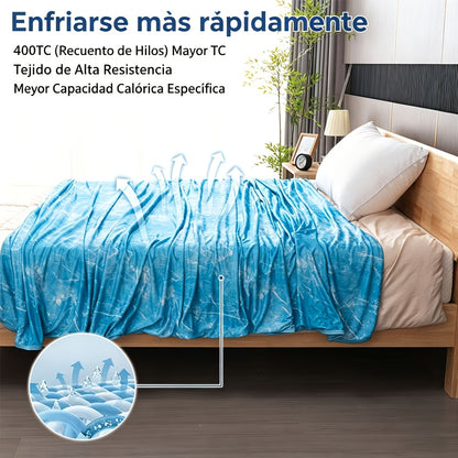 Coperte Rinfrescanti per Chi Suda - Coperta Estiva Sottile Leggera Traspirante Morbida a Doppia Faccia Coperta Potenziata per Letto Divano Sofà, Mantiene Fresco per il Sudore Notturno