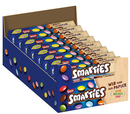 NESTLÉ Smarties® Rotolo Esagonale, Cioccolato Lenticchie Confezione da 24