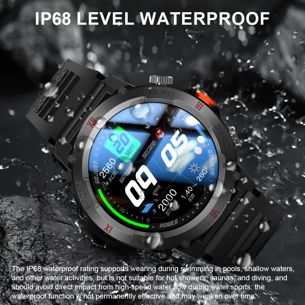 GWENLAND 2024 Smartwatch Avanzato | Oltre 100 Modalità Sportive, Altimetro LED, Previsioni Meteo, Schermo TFT, Corpo in Lega, Cinturino in Silicone - Regalo Perfetto per Appassionati di Outdoor