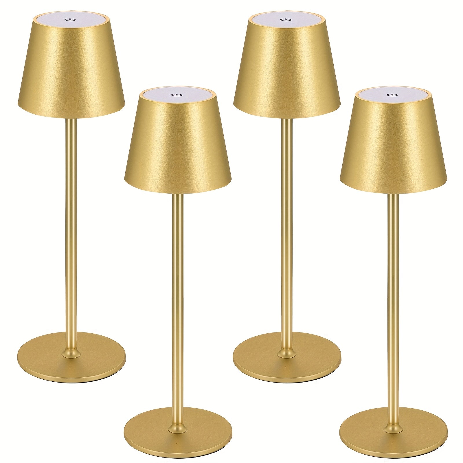 Set da 2/4 Lampade da Tavolo LED Senza Fili, 4000Mah Ricaricabile Luce Notturna Touch IPX7 Wireless Design Minimalista Per/Ristorante/Camera da Letto/Esterno