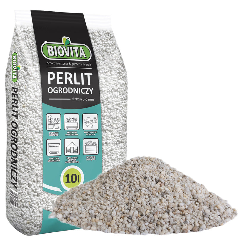 Biovita Perlite Horticultura 10L Additivo Naturali per Allentare il Suolo
