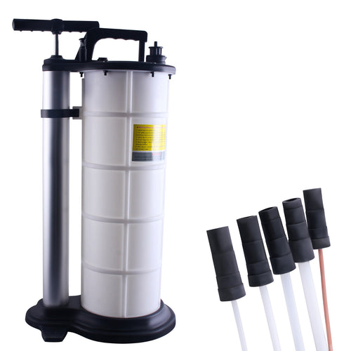 1 pezzo Pompa Manuale per Estrazione Olio 9L con 4 Tubi per Manutenzione Motore Auto, Trasferimento Diesel e Liquidi