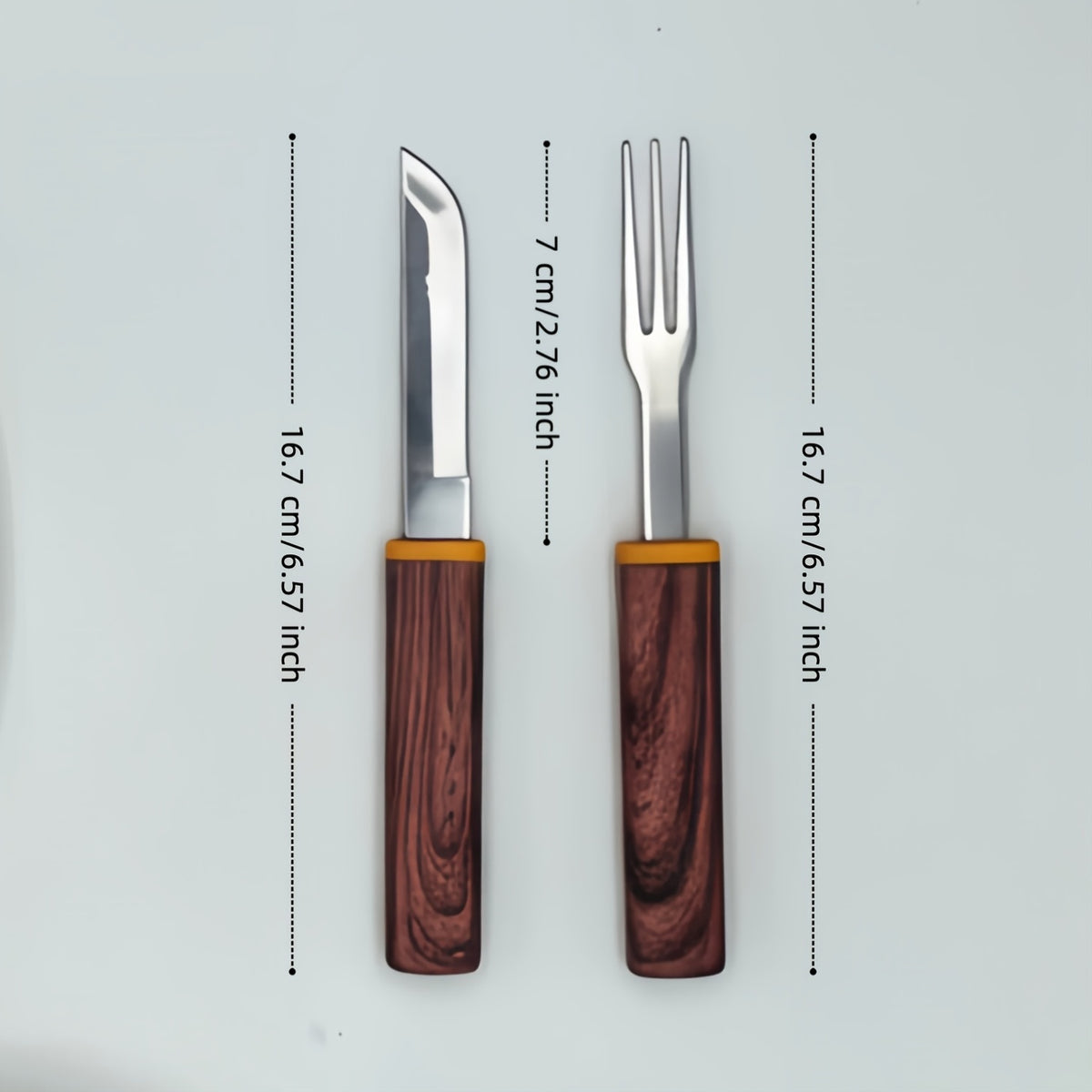 Forchette, legno per campeggio e viaggio – vista dettagliata 2