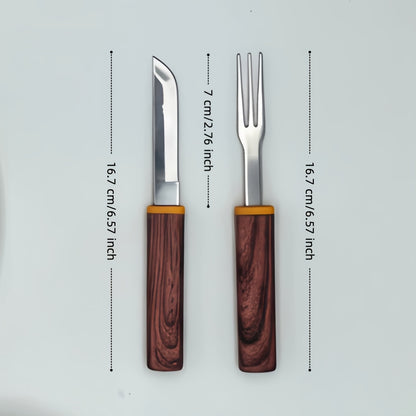 Forchette, legno per campeggio e viaggio – vista dettagliata 2