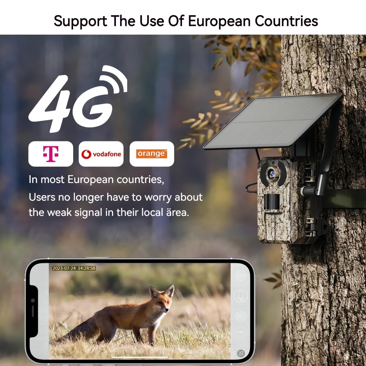 Foto/videocamere, 4G per uso quotidiano e casa – vista dettagliata 4