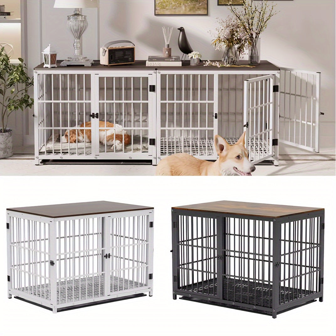 Gabbia per cani, legno per animali e casa – vista principale