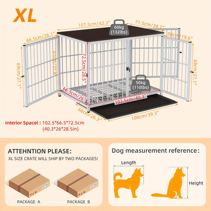 Gabbia per cani, legno per animali e casa – vista dettagliata 10