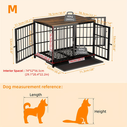 Gabbia per cani, legno per animali e casa – vista dettagliata 12