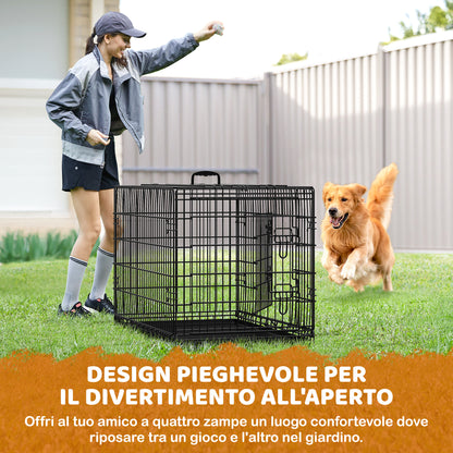 Gabbia per cani, pieghevole per animali e casa – vista dettagliata 11