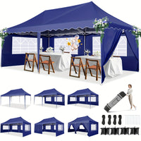 (Un altro 3*6m con sacchi di sabbia, con ruote) blu scuro