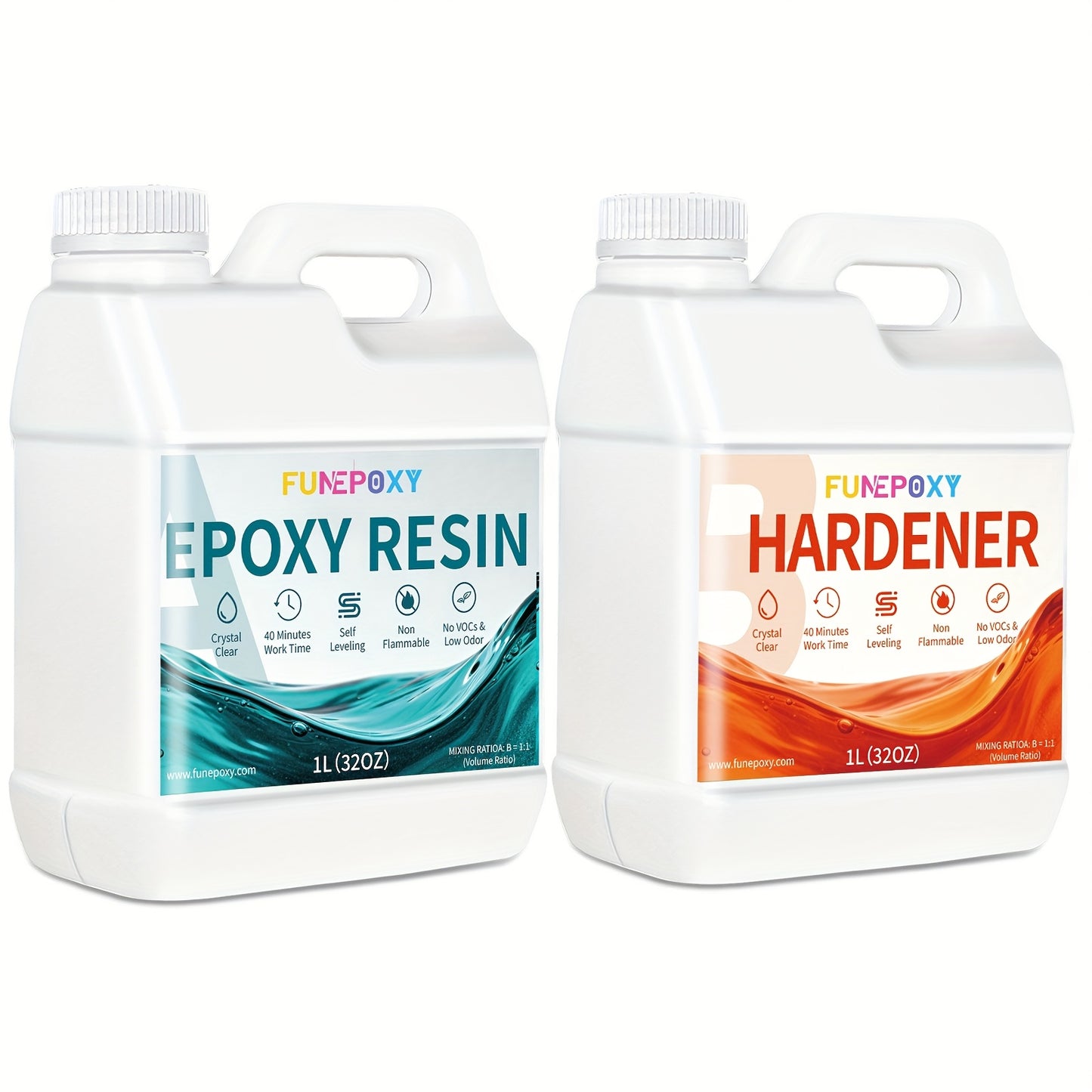 Kit di resina epossidica, 500Ml per Tavoli da Fiume e Colata Artistica – vista dettagliata 4