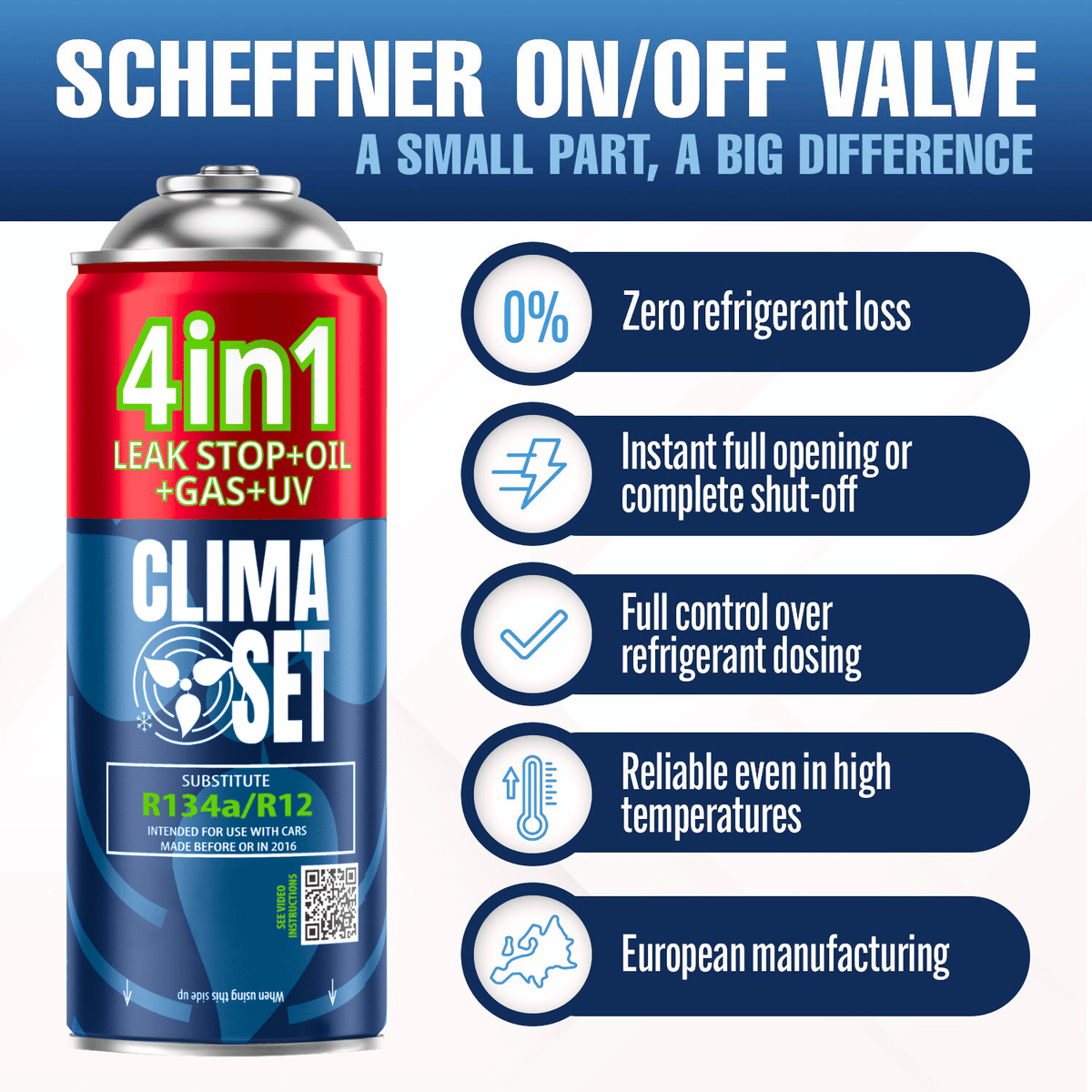 Kit ricarica climatizzatore R134a, Per Auto Prodotte Tra il 1994-2016 per climatizzatore auto e veicolo – vista dettagliata 2