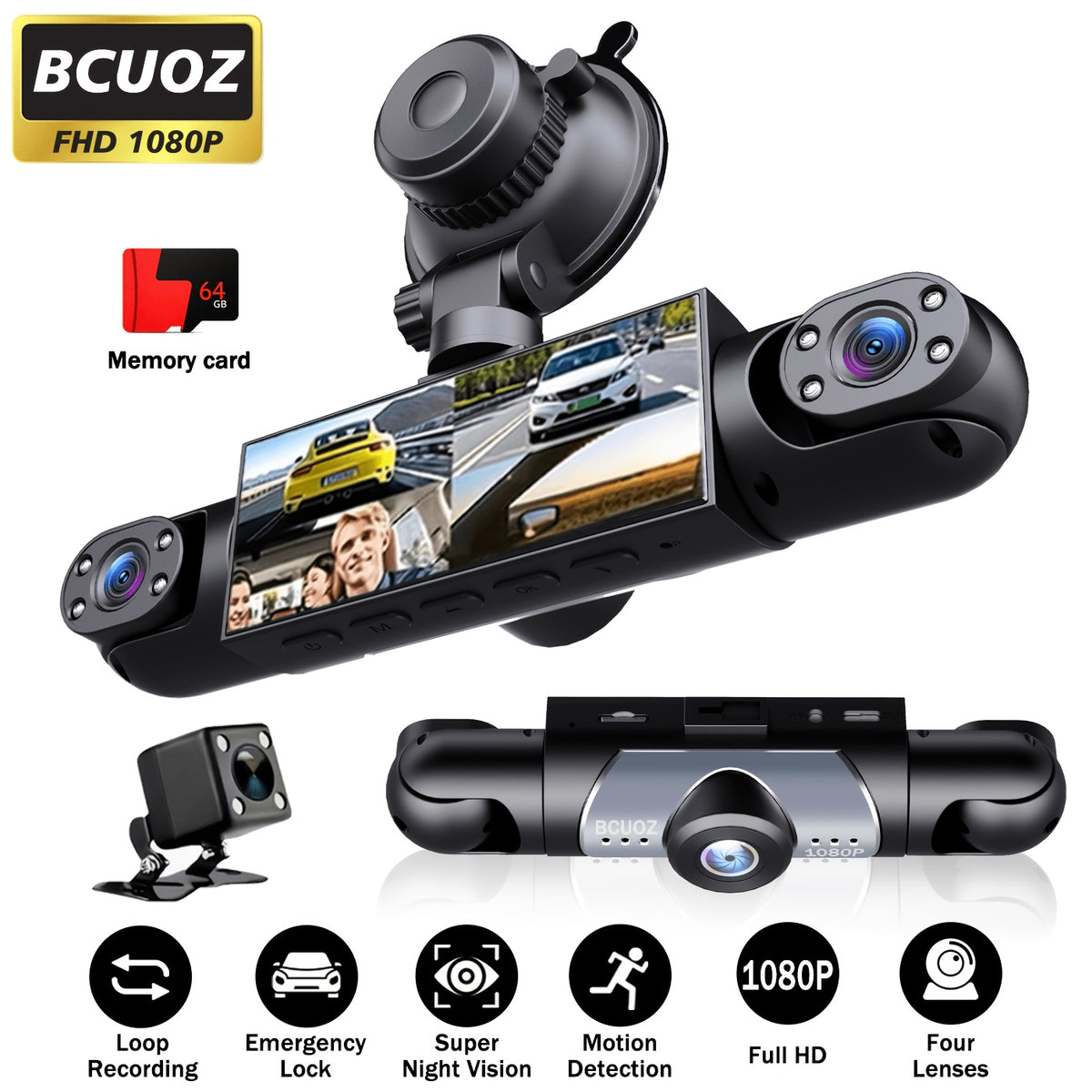 Kit Telecamera Auto, rotazione 360° per veicolo e viaggio – vista dettagliata 2