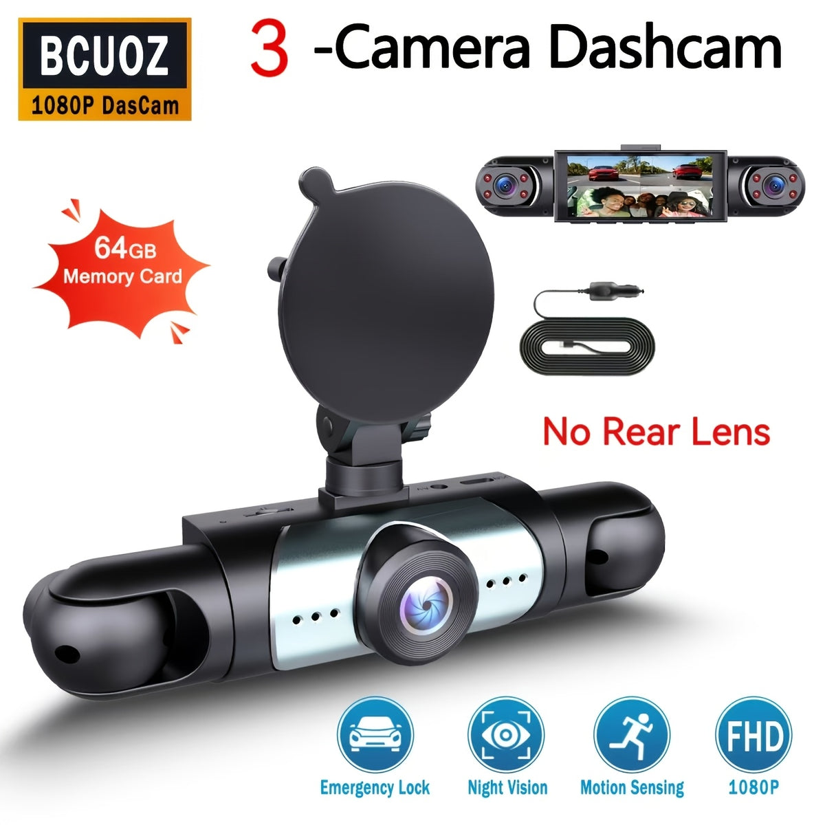 Kit Telecamera Auto, rotazione 360° per veicolo e viaggio – vista dettagliata 5