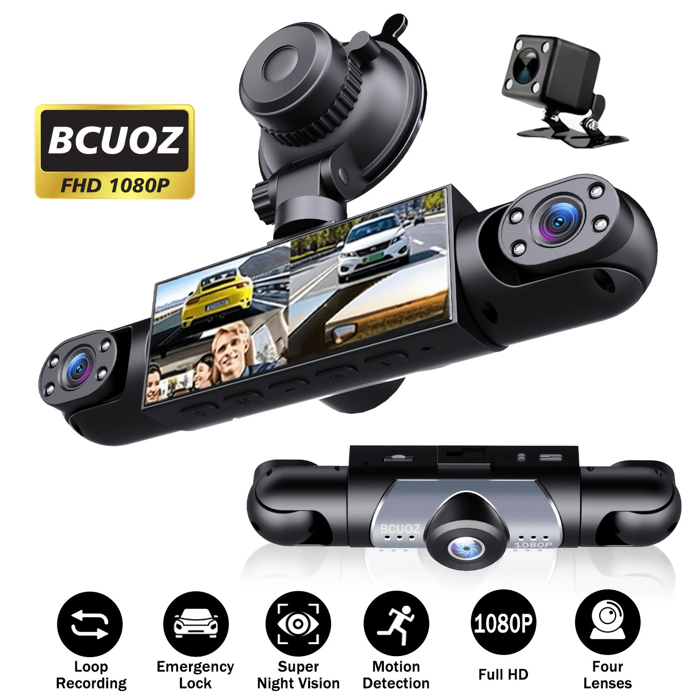 Kit Telecamera Auto, rotazione 360° per veicolo e viaggio – vista dettagliata 9