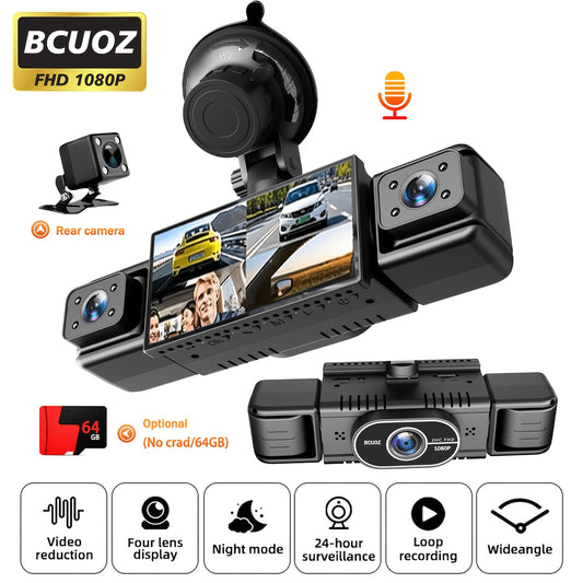 Kit Telecamera da Cruscotto BCUOZ, rotazione 360° per uso quotidiano e casa – vista principale