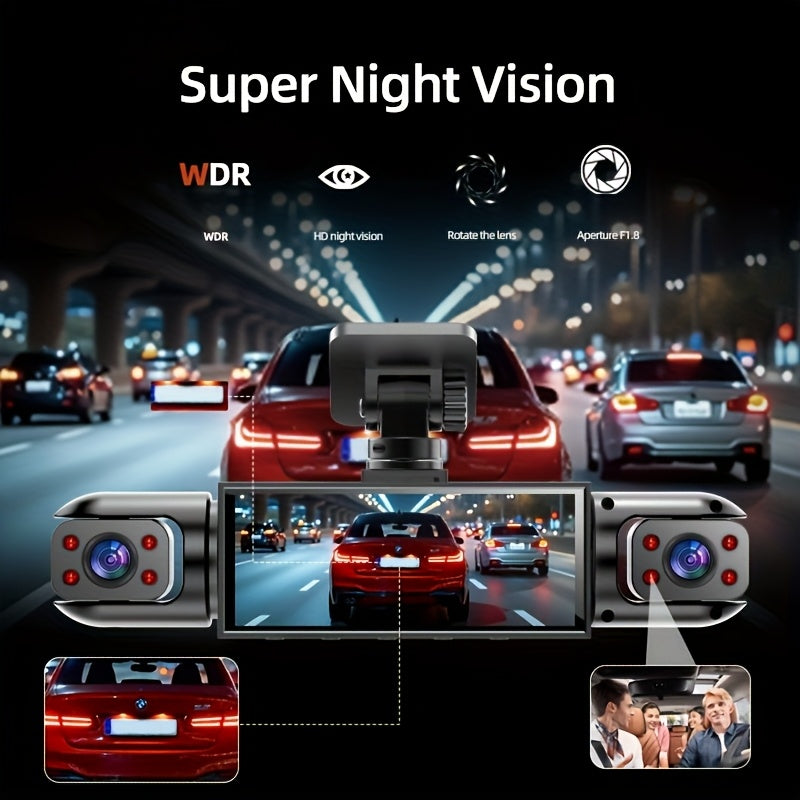 Kit Telecamera da cruscotto PODOFO, rotazione 360° per casa e viaggio – vista dettagliata 2